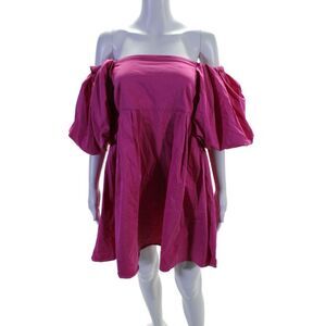 Peter Som Collective Womens Pink Puff Sleeve Dress Pink Size 2 15245366